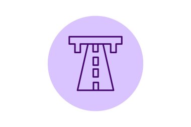 Otoyol beşgeni, vektör, piksel mükemmel, illüstratör dosyası