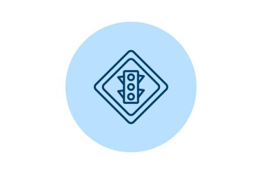 Öndeki İşaret İşareti Pentaglow, vektör, piksel mükemmel, illüstratör dosyası