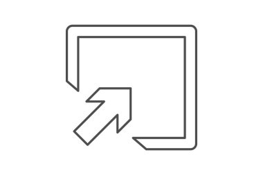 İnce çizgi simgesini büyüt, vektör, piksel mükemmel, illüstratör dosyası