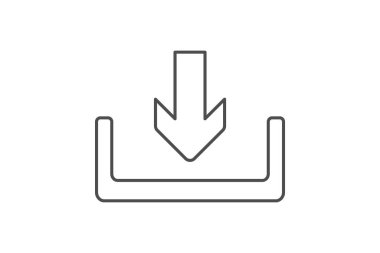 Tabaka Arrow ince çizgi simgesi, vektör, piksel mükemmel, illüstratör dosyası