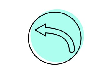 Yukarı Oku renk gölge inceltici simge, vektör, piksel mükemmel, illüstratör dosyası