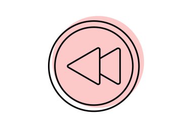 Oyuncu Oku renk gölge inceliği simgesi, vektör, piksel mükemmel, illüstratör dosyası