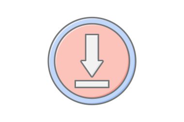 Doğrusal renk simgesi, vektör, piksel mükemmel, illüstratör dosyası indir