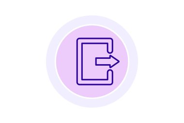 Serbest Çıkış Oku renk çemberi simgesi, vektör, piksel mükemmel, illüstratör dosyası