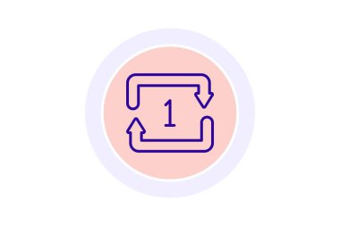 Bir Zamanlar Renk Çemberi simgesi, vektör, piksel mükemmel, illüstratör dosyası