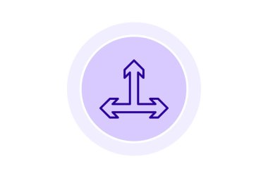 Üçlü Ok renk çemberi simgesi, vektör, piksel mükemmel, illüstratör dosyası