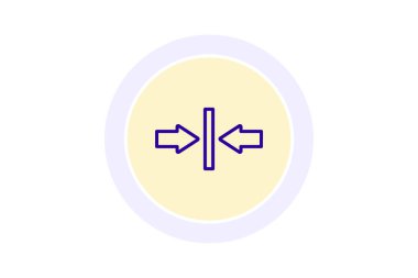 Ok renk çemberi simgesi, vektör, piksel mükemmel, illüstratör dosyasını karşılaştır