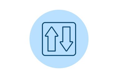 Yukarıya Okla Pentaglow, vektör, piksel mükemmel, illüstratör dosyası