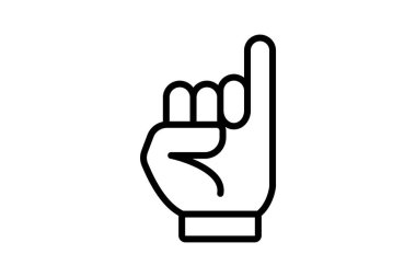 Söz El çizgisi simgesi, vektör, piksel mükemmel, illüstratör dosyası