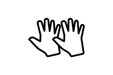 Çak Beş El çizgi simgesi, vektör, piksel mükemmel, illüstratör dosyası