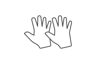 Çak Beş El ince çizgi simgesi, vektör, piksel mükemmel, illüstratör dosyası