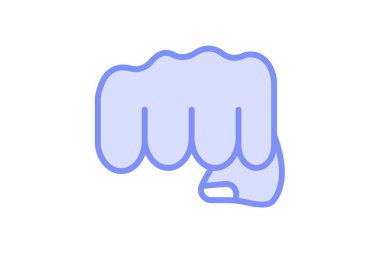 Free Fist duotone line icon , vector, pixel perfect, illustrator file clipart