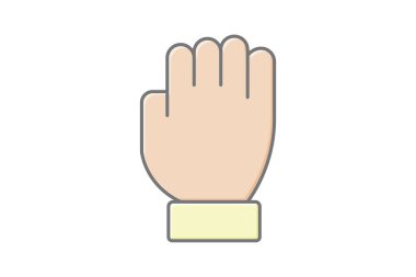 Drag Hand lineal color icon , vector, pixel perfect, illustrator file clipart