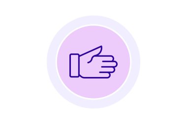 El rengi daire simgesi, vektör, piksel mükemmel, illüstratör dosyası