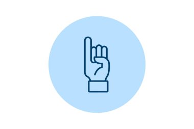 Küçük parmak pentaglow, vektör, piksel mükemmel, illüstratör dosyası