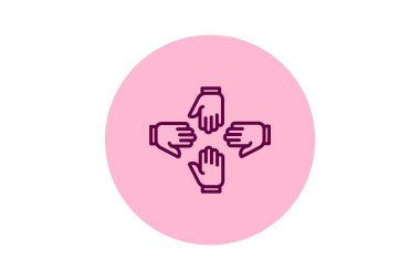 El beşgeni takımı, vektör, piksel mükemmel, illüstratör dosyası