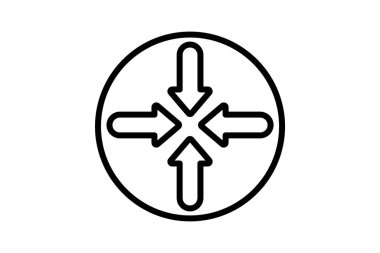 Satır simgesini küçült, vektör, piksel mükemmel, illüstratör dosyası