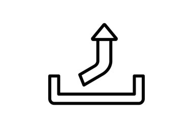 Ok satır simgesi, vektör, piksel mükemmel, illüstratör dosyası yükle