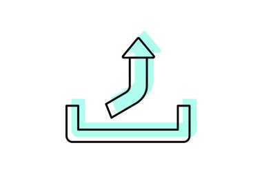 Ok renk gölge inceltici simge, vektör, piksel mükemmel, illüstratör dosyası yükle