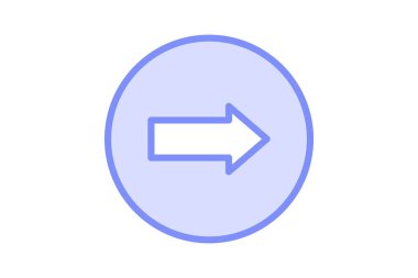 Sağ Ok duoton çizgi simgesi, vektör, piksel mükemmel, illüstratör dosyası