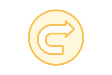 Arrow duotone satır simgesi, vektör, piksel mükemmel, illüstratör dosyasını tekrarla