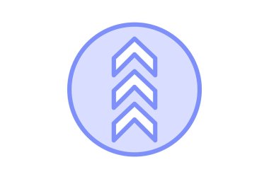 Arrow duotone satır simgesi, vektör, piksel mükemmel, illüstratör dosyası