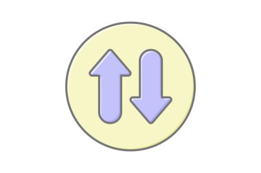 Çizgi renk simgesini, vektörü, pikseli mükemmel, illüstratör dosyasını değiştir