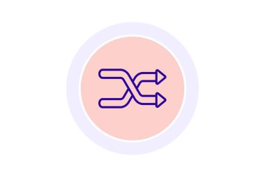 Boş Karıştır renk çemberi simgesi, vektör, piksel mükemmel, illüstratör dosyası