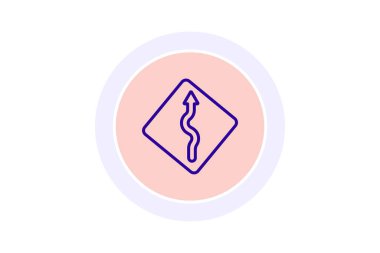 Sarmal Ok renk çemberi simgesi, vektör, piksel mükemmel, illüstratör dosyası