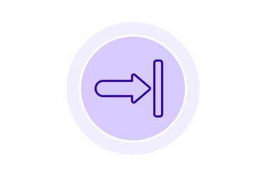 Sağ Duvar renk çemberi simgesi, vektör, piksel mükemmel, illüstratör dosyası