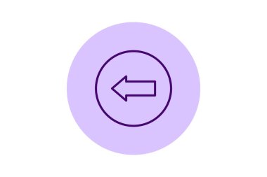 Sol Ok beşgeni, vektör, piksel mükemmel, illüstratör dosyası