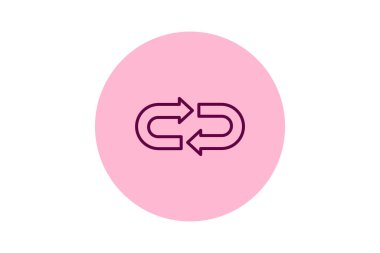 Döngü Oku pentaglow, vektör, piksel mükemmel, illüstratör dosyası