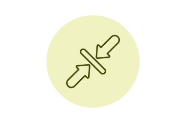 Ok beşgenini kapat, vektör, piksel mükemmel, illüstratör dosyası