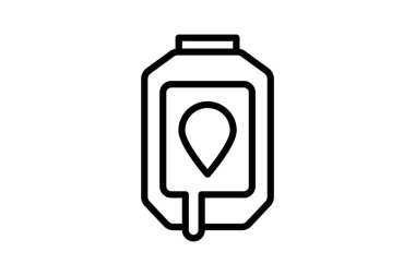 Kan çizgisi simgesi, vektör, piksel mükemmel, illüstratör dosyası