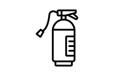 Fire Extinguisher line icon , vector, pixel perfect, illustrator file clipart