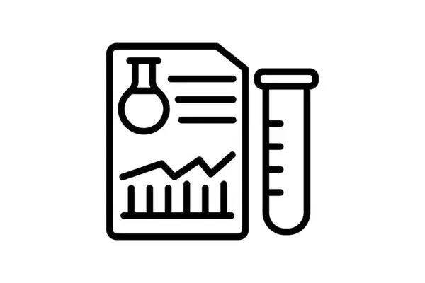 Laboratuar Analiz Satırı simgesi, vektör, piksel mükemmel, illüstratör dosyası