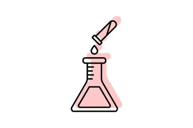 Scientific Experiment color shadow thinline icon , vector, pixel perfect, illustrator file clipart