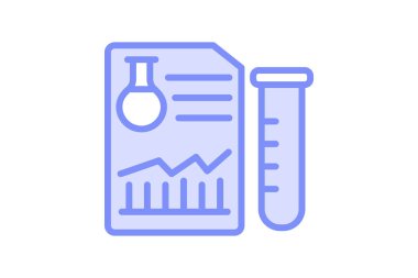 Lab Analysis duotone line icon , vector, pixel perfect, illustrator file clipart