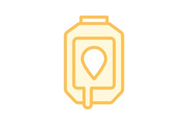 Kan duoton çizgi simgesi, vektör, piksel mükemmel, illüstratör dosyası