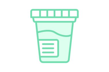 İdrarda duoton çizgi simgesi, vektör, piksel mükemmel, illüstratör dosyası