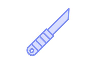 Neşter duoton çizgi simgesi, vektör, piksel mükemmel, illüstratör dosyası