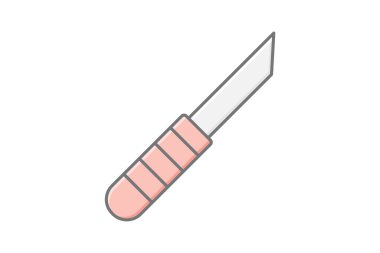 Neşter doğrusal renk simgesi, vektör, piksel mükemmel, illüstratör dosyası