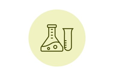 Erlenmeyer Flask pentaglow, vektör, piksel mükemmel, illüstratör dosyası