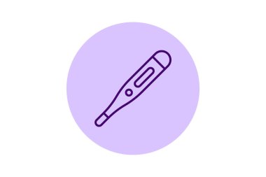 Termometre beşgen, vektör, piksel mükemmel, illüstratör dosyası