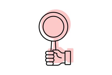 El bilgisayarı renk gölge inceltici simge, vektör, piksel mükemmel, illüstratör dosyası