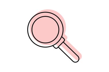 Renk gölge ince çizgi simgesi, vektör, piksel mükemmel, illüstratör dosyası büyütülüyor