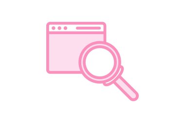 Tarayıcı Arama duotone satır simgesi, vektör, piksel mükemmel, illüstratör dosyası