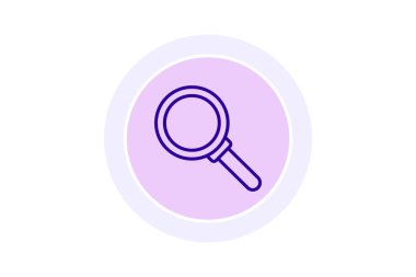 Büyütme renk çemberi simgesi, vektör, piksel mükemmel, illüstratör dosyası