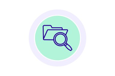 Dizin Arama renk çemberi simgesi, vektör, piksel mükemmel, illüstratör dosyası