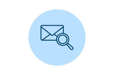 E- posta Arama beşgeni, vektör, piksel mükemmel, illüstratör dosyası